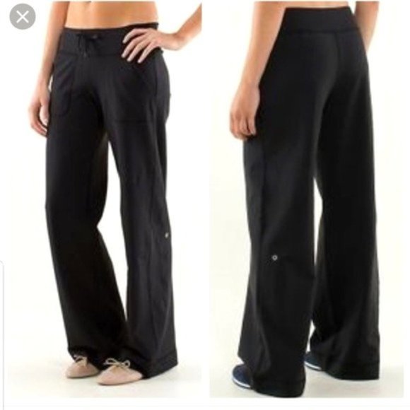 LULULEMON Wide Leg Black Joggers